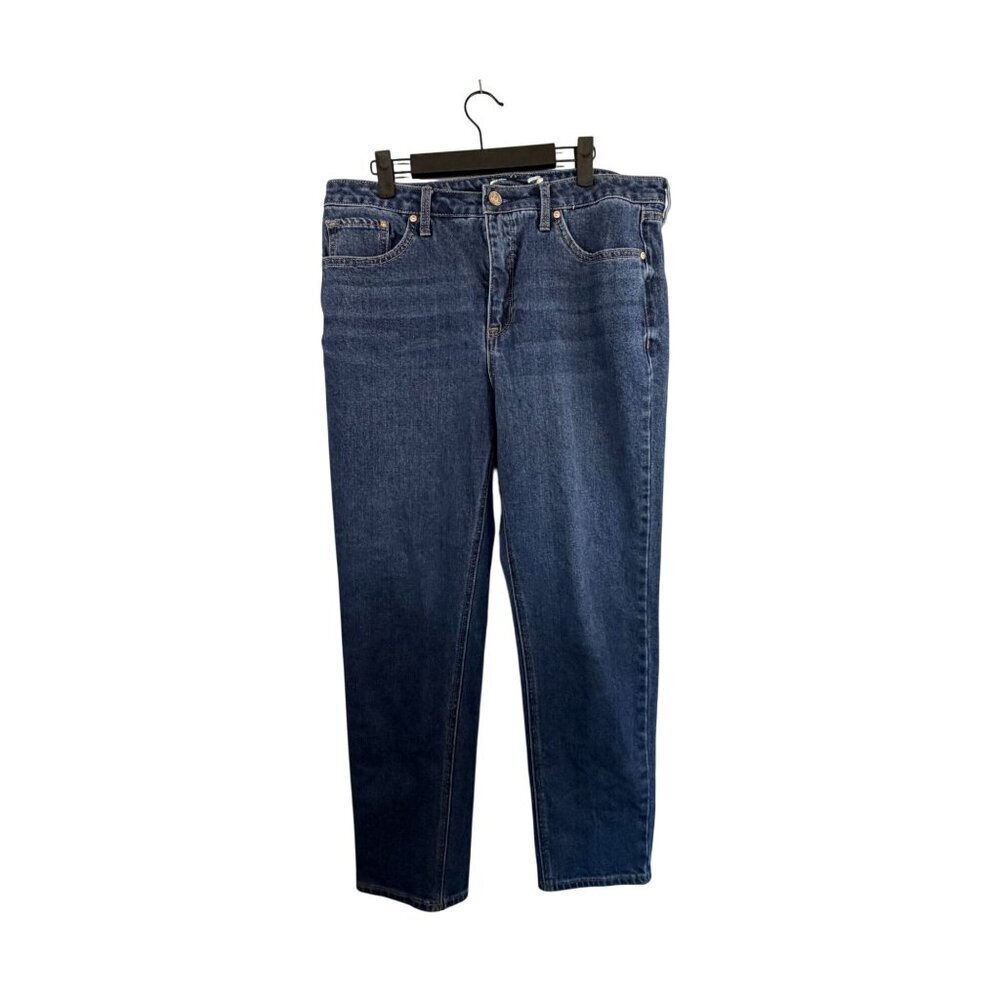 Seven7 Womens Straight Leg Blue Denim Jeans Size 12 Classic Fit